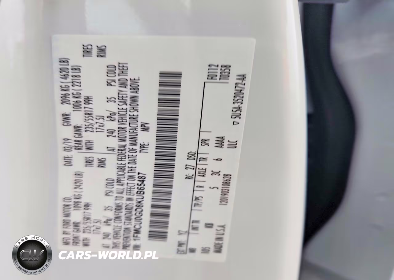 2019 Ford Escape Se VIN:1FMCU0GD8KUB65487 - 13