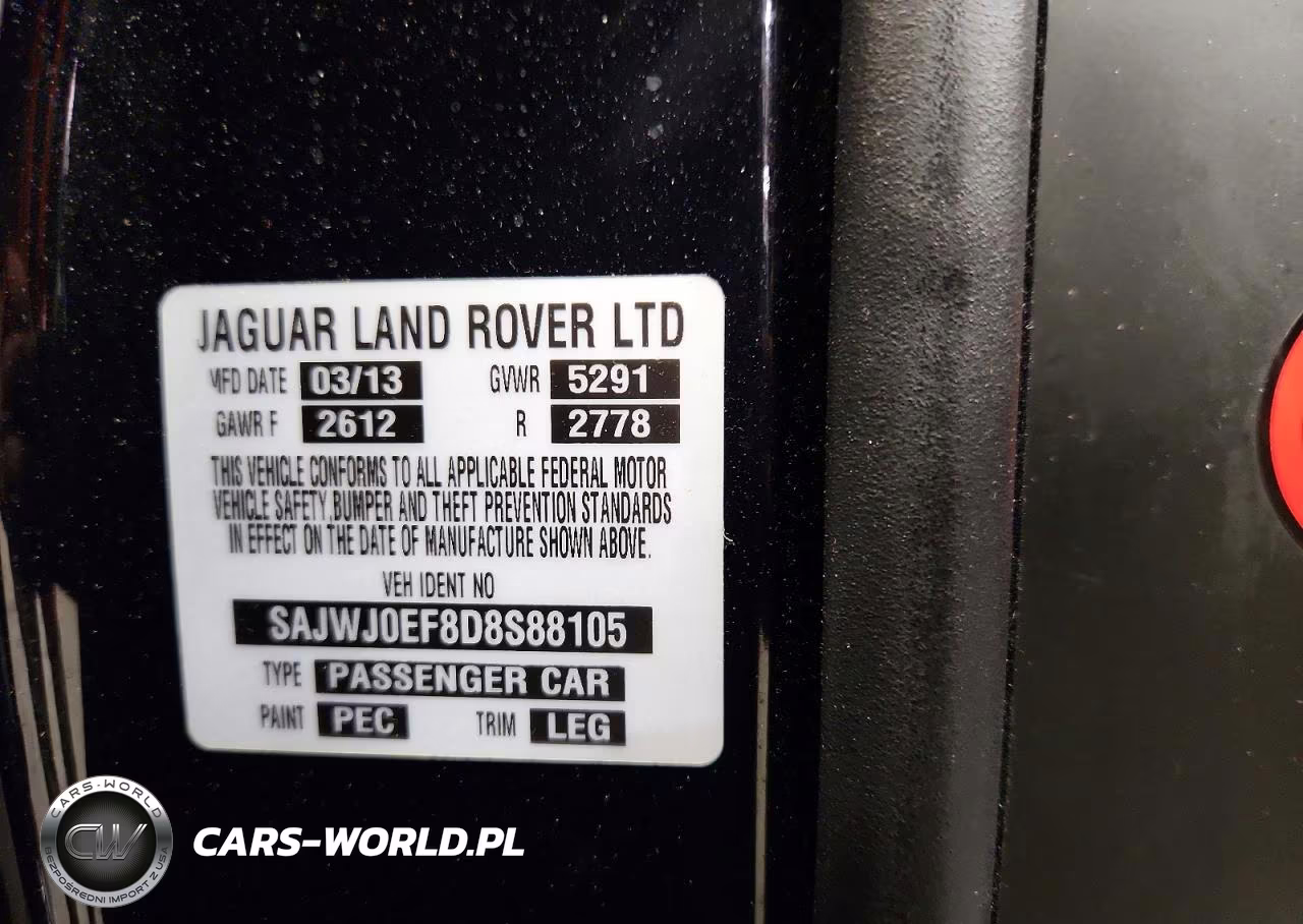 2013 Jaguar Xf VIN:SAJWJ0EF8D8S88105 - 12