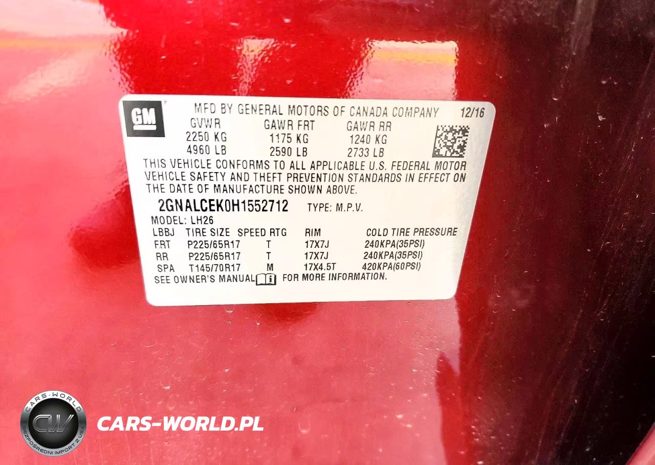 2017 Chevrolet Equinox Lt VIN:2GNALCEK0H1552712 - 13