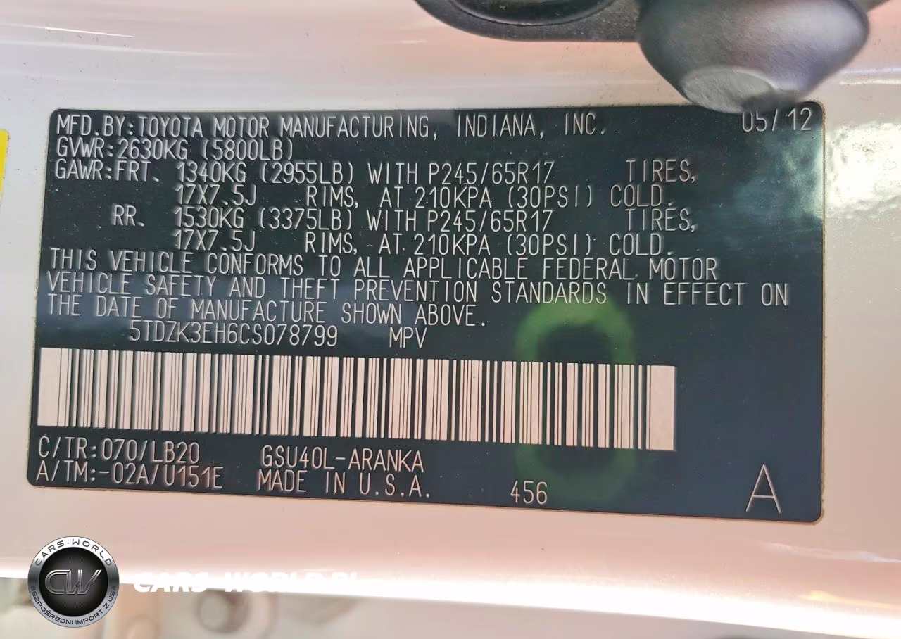 2012 Toyota Highlander Se VIN:5TDZK3EH6CS078799 - 14