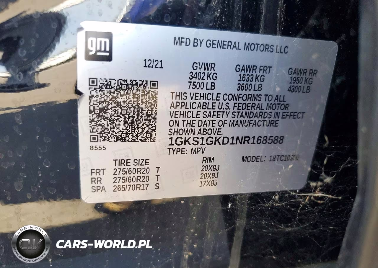 2022 GMC Yukon Xl C1500 Slt VIN:1GKS1GKD1NR168588 - 13
