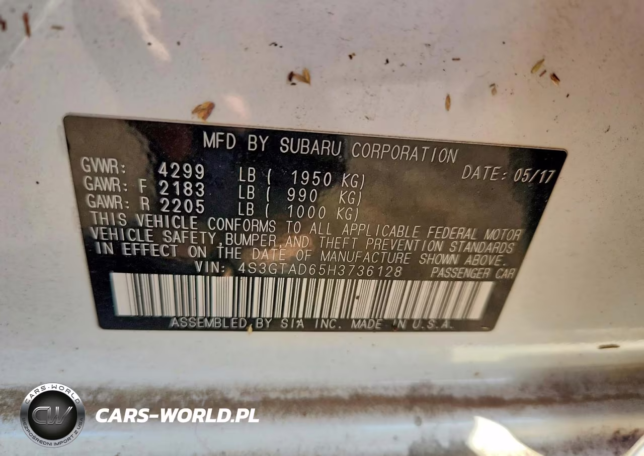 2017 Subaru Impreza Premium Plus VIN:4S3GTAD65H3736128 - 12
