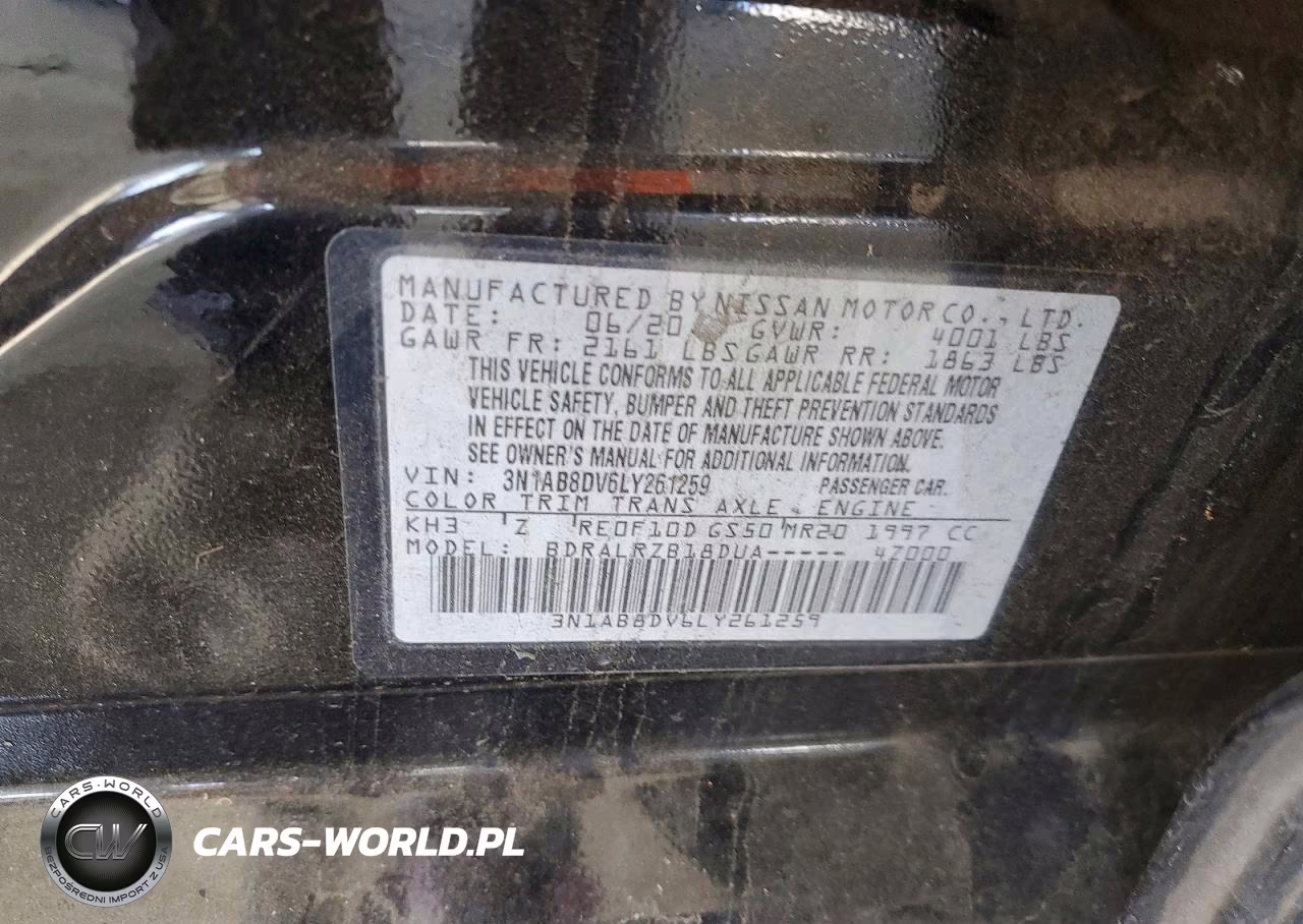 NISSAN SENTRA SR VIN:3N1AB8DV6LY261259 - 12