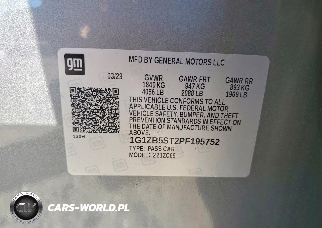 2023 Chevrolet Malibu Ls VIN:1G1ZB5ST2PF195752 - 12