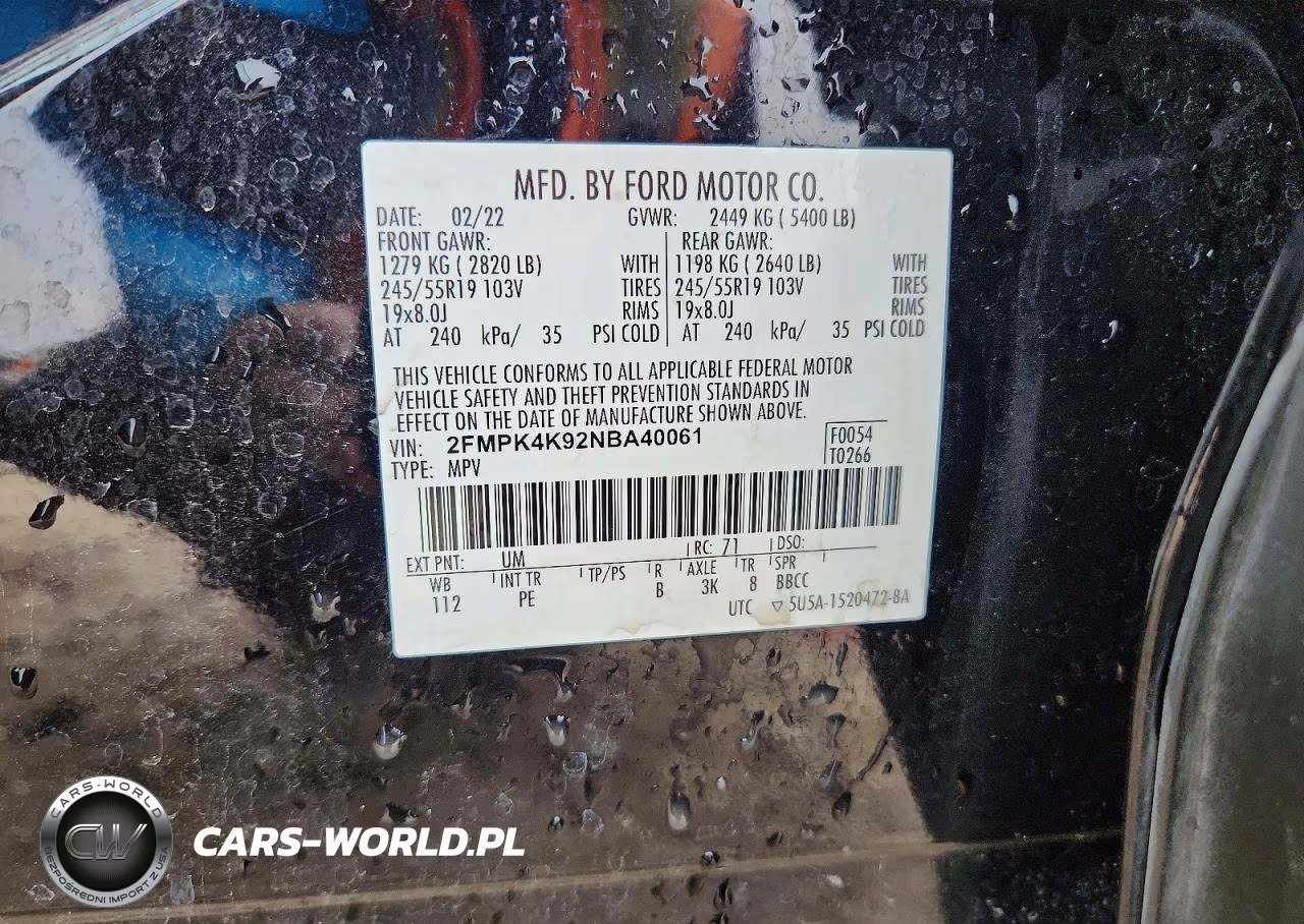 2022 Ford Edge Titanium VIN:2FMPK4K92NBA40061 - 13