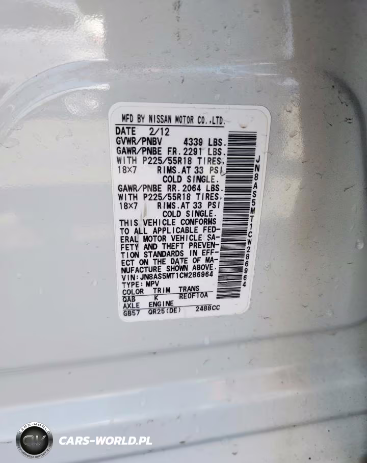 2012 Nissan Rogue S VIN:JN8AS5MT1CW286964 - 14