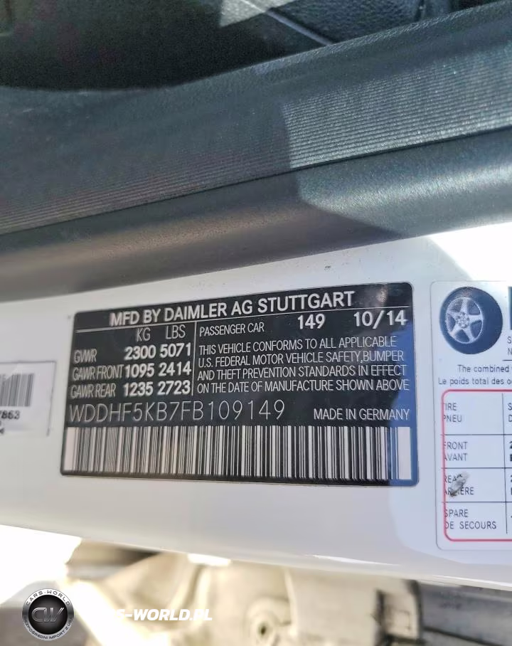 2015 Mercedes-Benz E 350 VIN:WDDHF5KB7FB109149 - 12