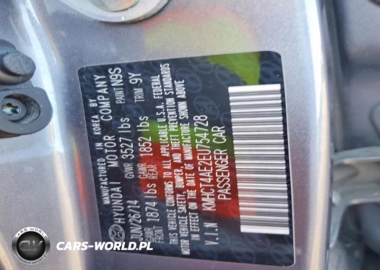 2014 Hyundai Accent Gls VIN:KMHCT4AE2EU754728 - 12