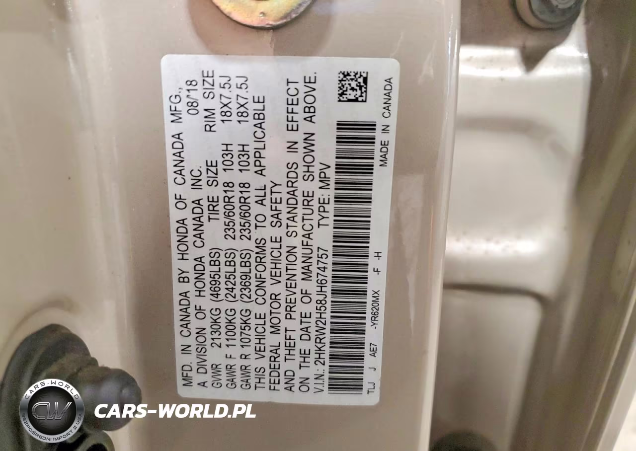 2018 Honda Cr-V Ex VIN:2HKRW2H58JH674757 - 14