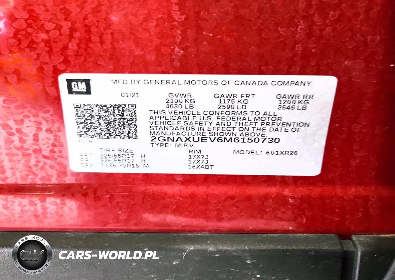 2021 Chevrolet Equinox Lt VIN:2GNAXUEV6M6150730 - 14