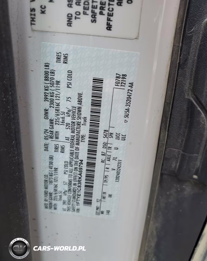 2024 Ford Transit T-150 VIN:1FTYE1C83RKA69794 - 13