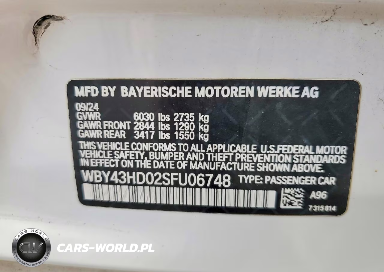2025 BMW I4 xDrive 40 VIN:WBY43HD02SFU06748 - 13