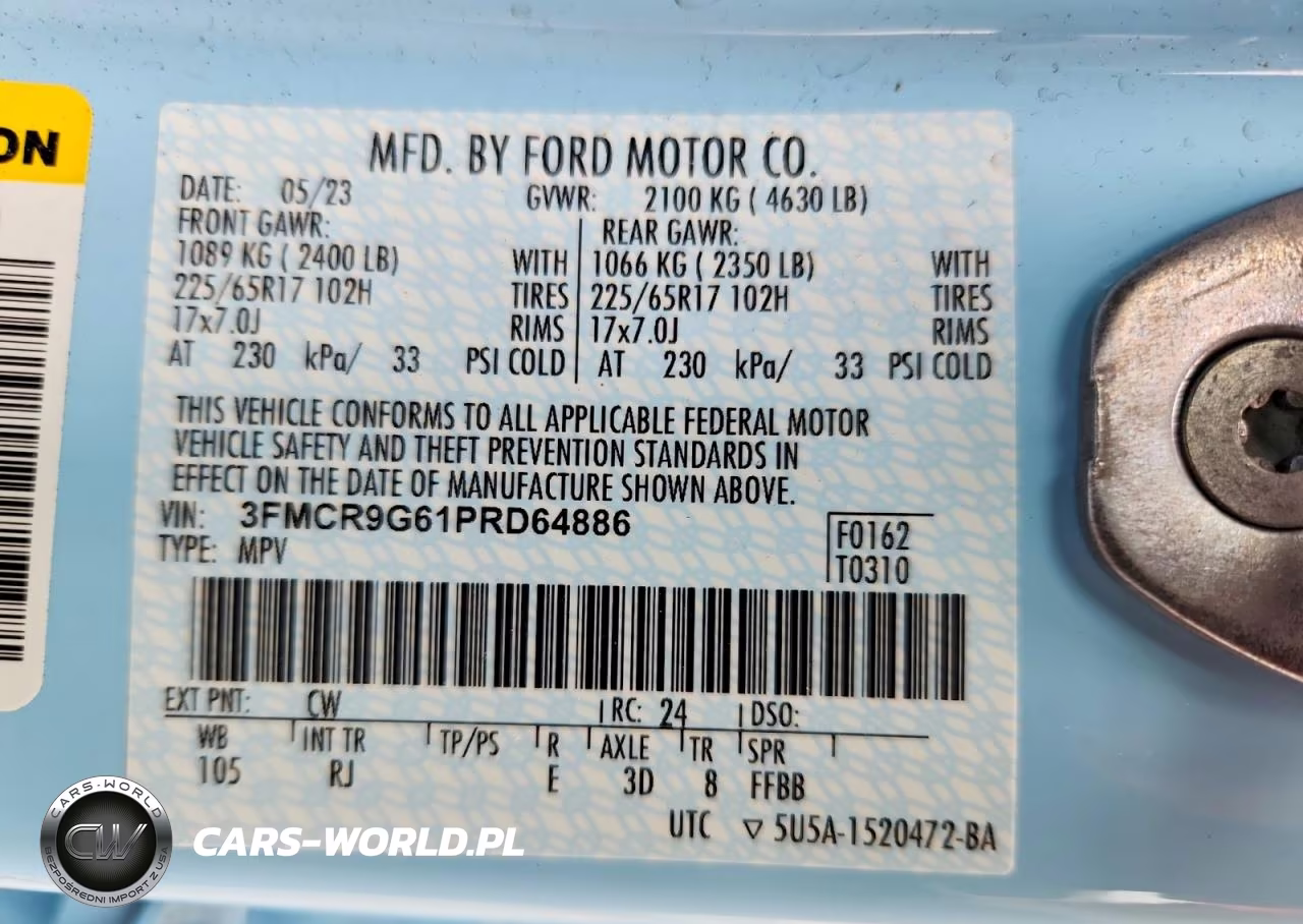 2023 Ford Bronco Sport Heritage VIN:3FMCR9G61PRD64886 - 13