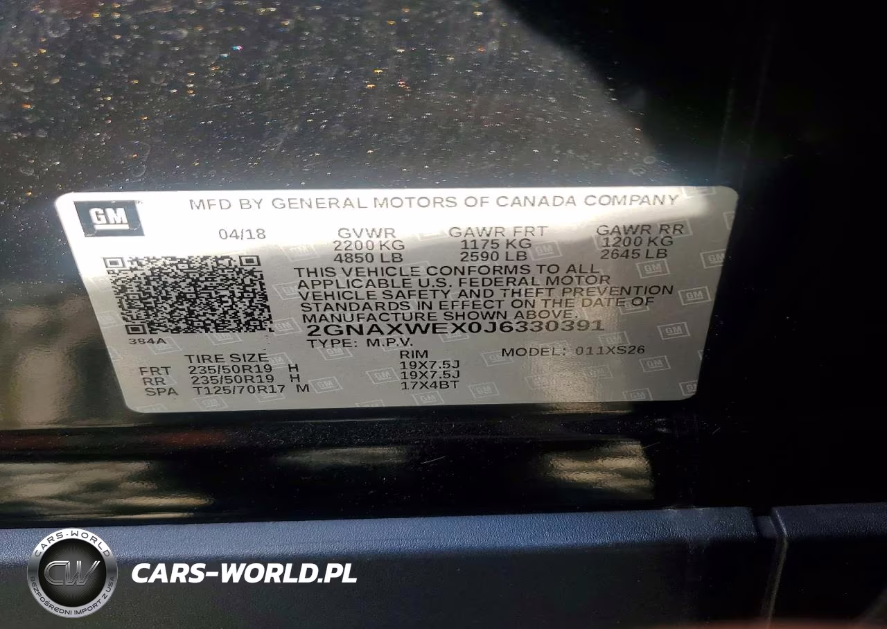 2018 Chevrolet Equinox Premier VIN:2GNAXWEX0J6330391 - 12
