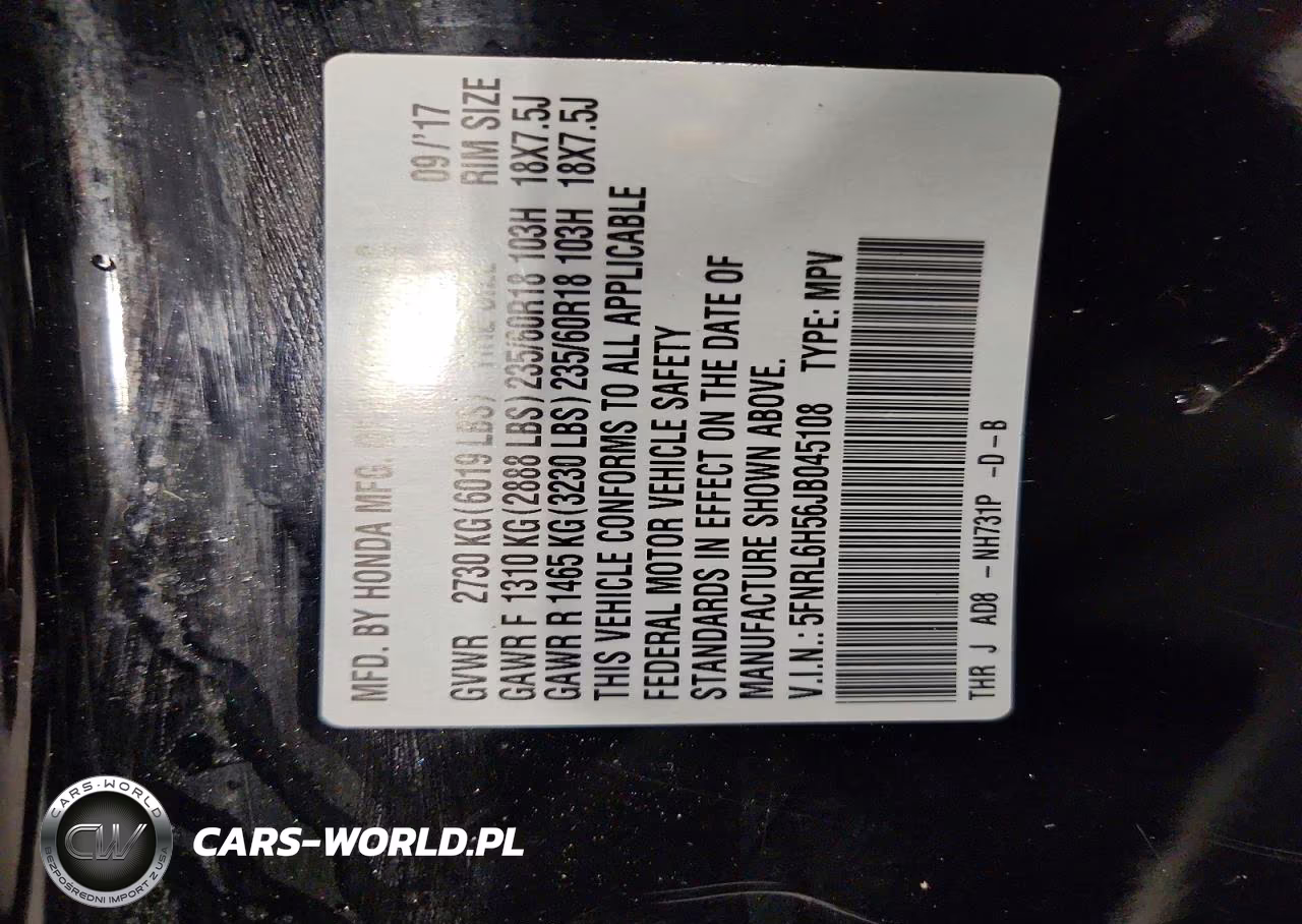 2018 Honda Odyssey Ex VIN:5FNRL6H56JB045108 - 13