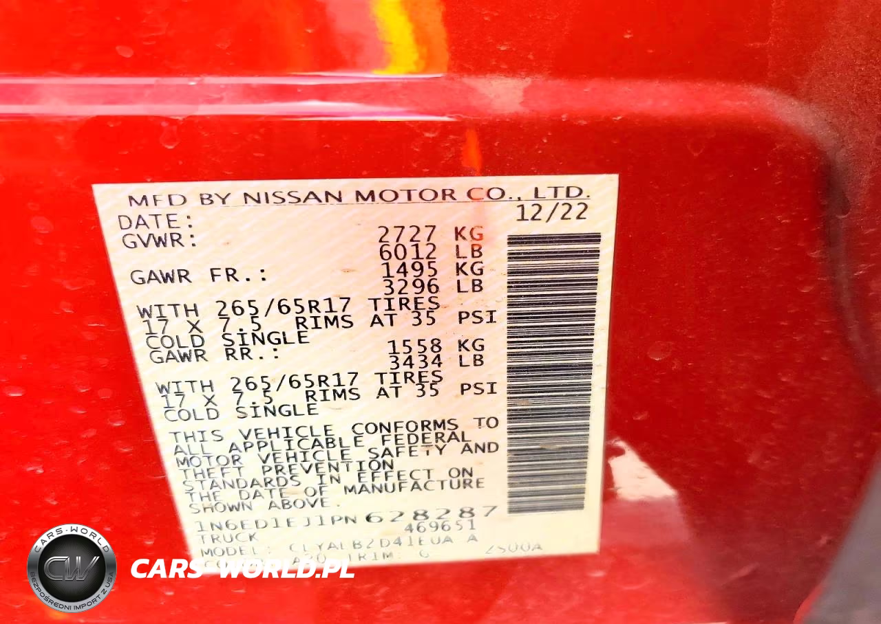 2023 Nissan Frontier Sv VIN:1N6ED1EJ1PN628287 - 12