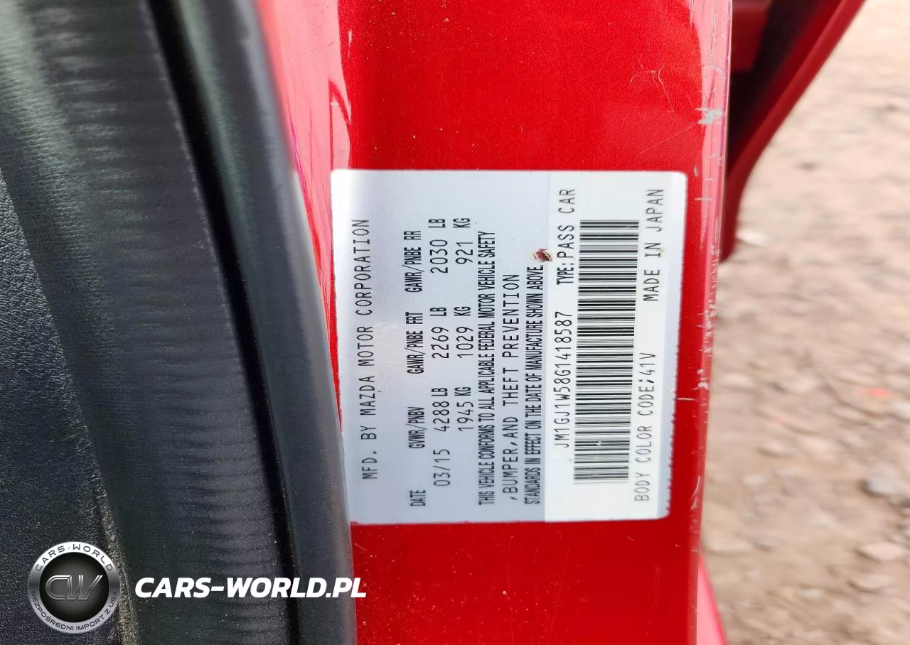 MAZDA 6 GRAND TO VIN:JM1GJ1W58G1418587 - 12