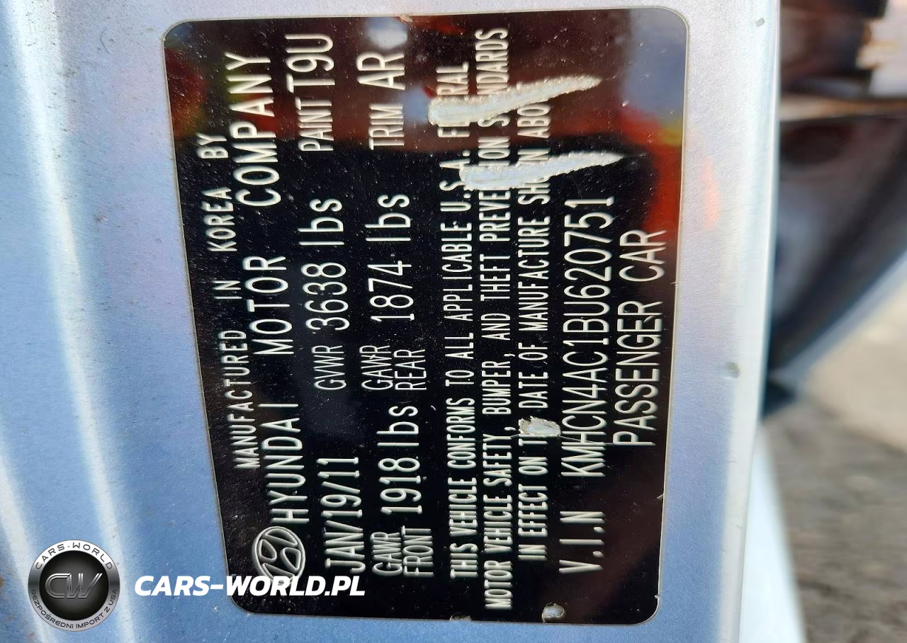 2011 Hyundai Accent Gls VIN:KMHCN4AC1BU620751 - 13