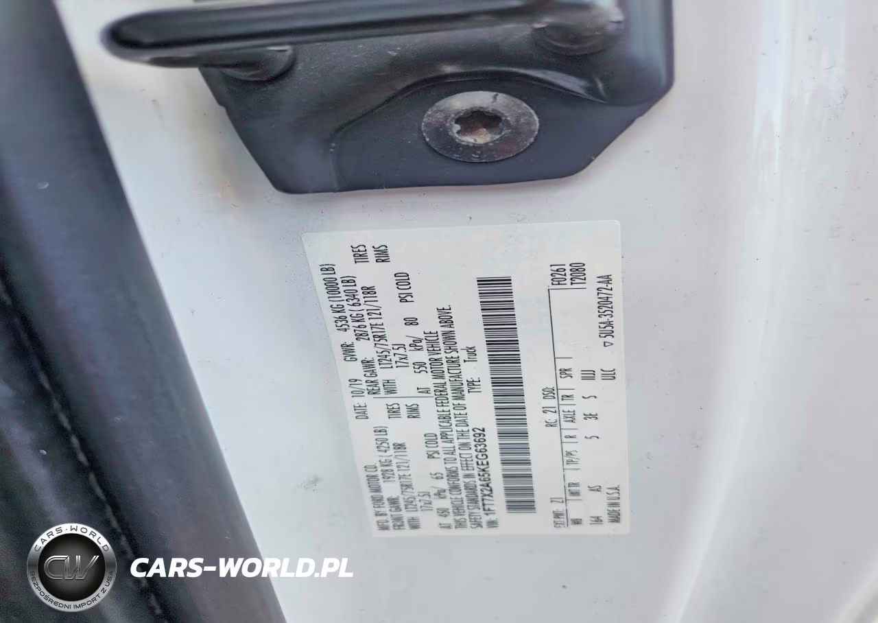 2019 Ford F250 Super Duty VIN:1FT7X2A65KEG63692 - 12