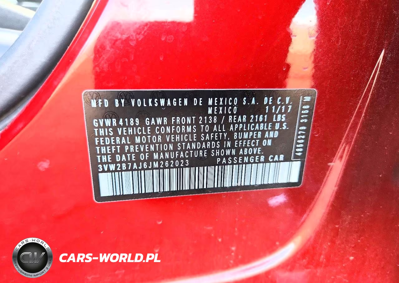 2018 Volkswagen Jetta S VIN:3VW2B7AJ6JM262023 - 12
