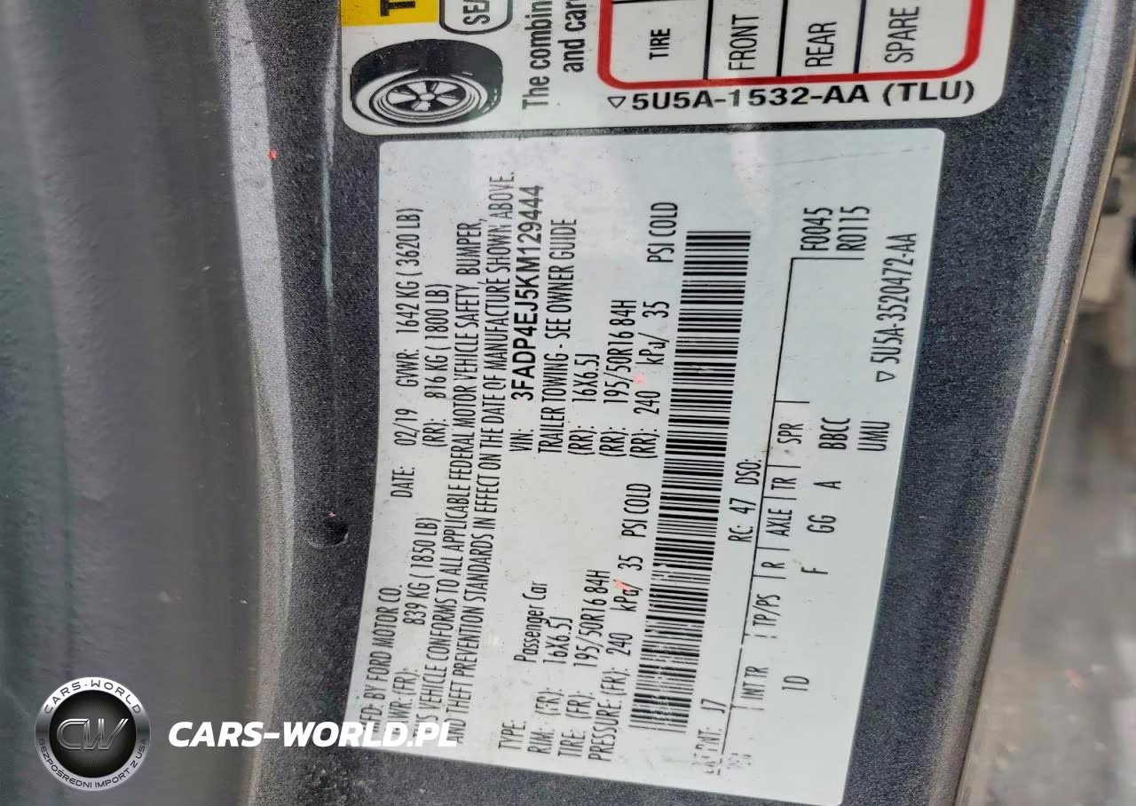 2019 Ford Fiesta Se VIN:3FADP4EJ5KM129444 - 13