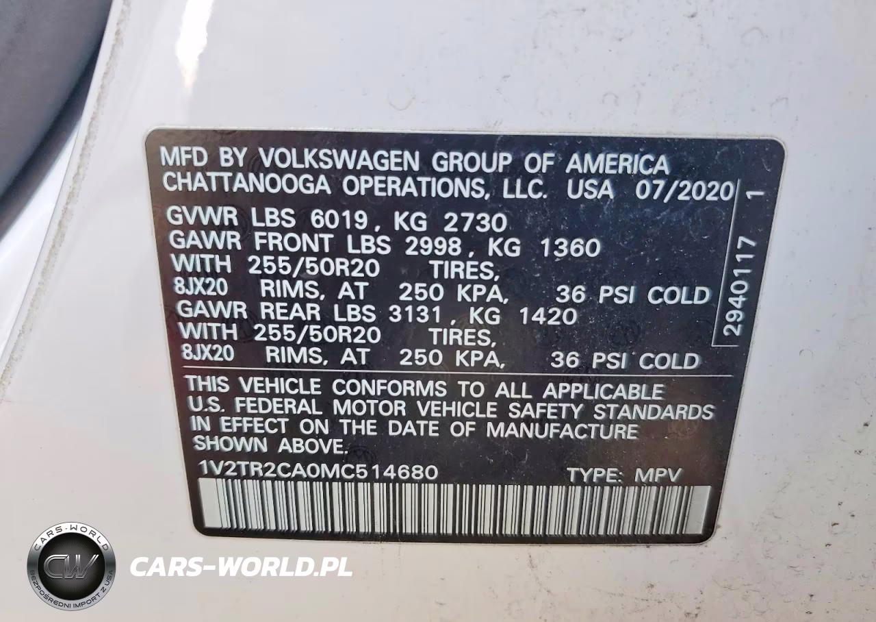 2021 Volkswagen Atlas Sel Premium VIN:1V2TR2CA0MC514680 - 13
