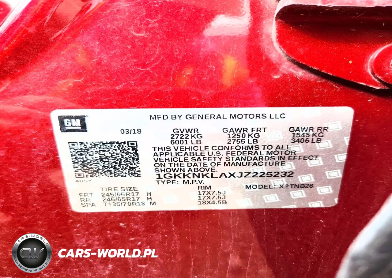 2018 GMC Acadia Sle VIN:1GKKNKLAXJZ225232 - 13