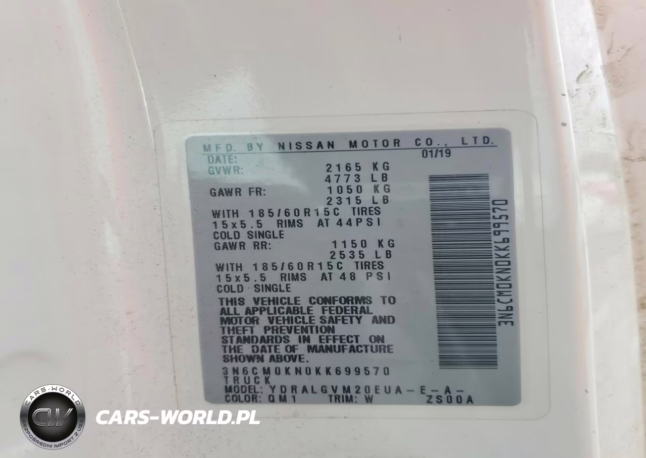 2019 Nissan Nv200 Sv VIN:3N6CM0KN0KK699570 - 14
