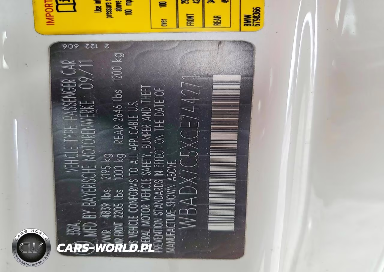 2012 BMW 335 I VIN:WBADX7C5XCE744271 - 12