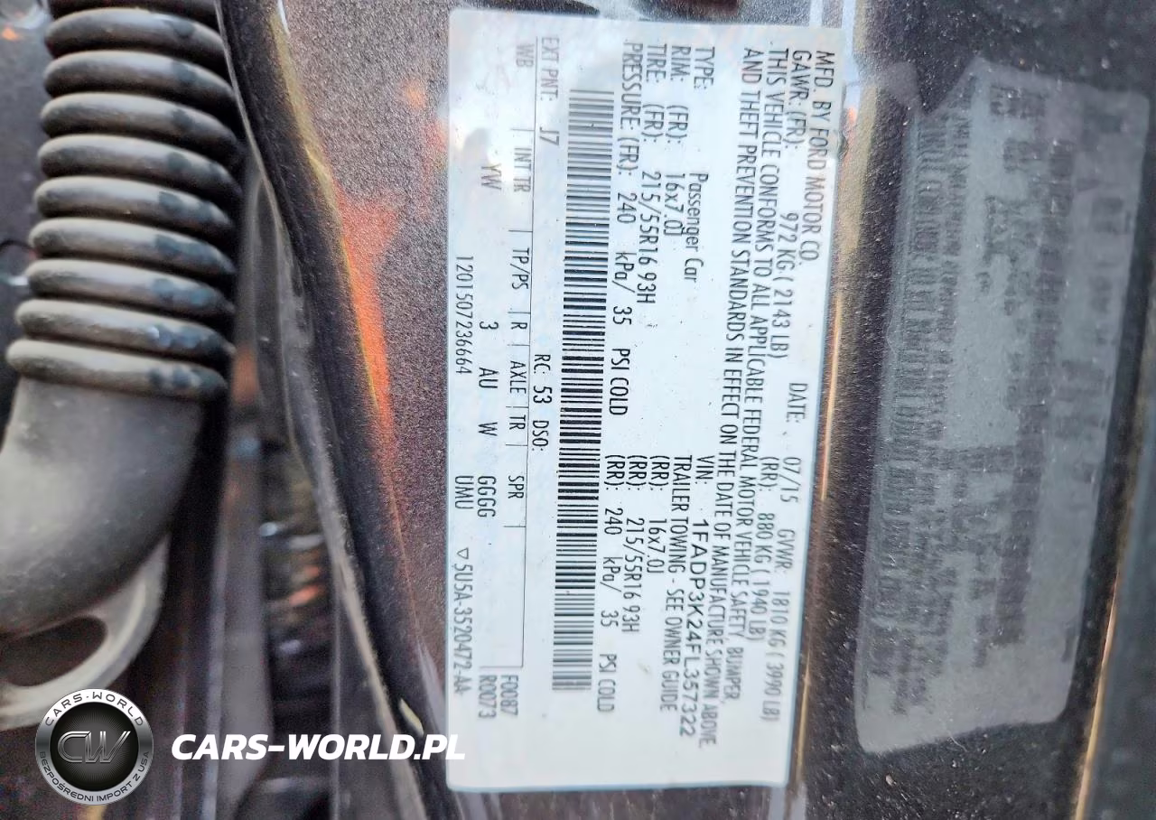2015 Ford Focus Se VIN:1FADP3K24FL357322 - 13