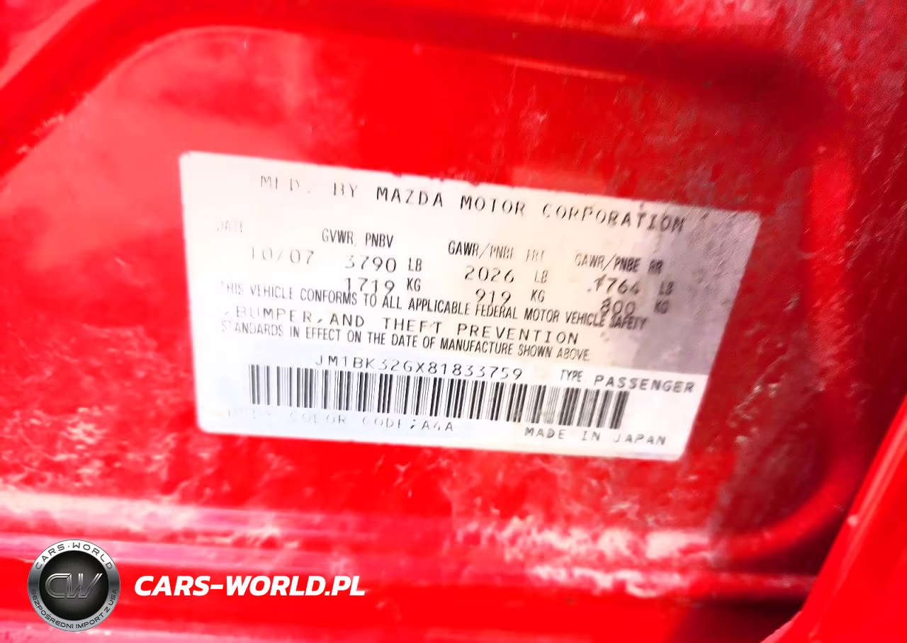 2008 Mazda 3 I VIN:JM1BK32GX81833759 - 12