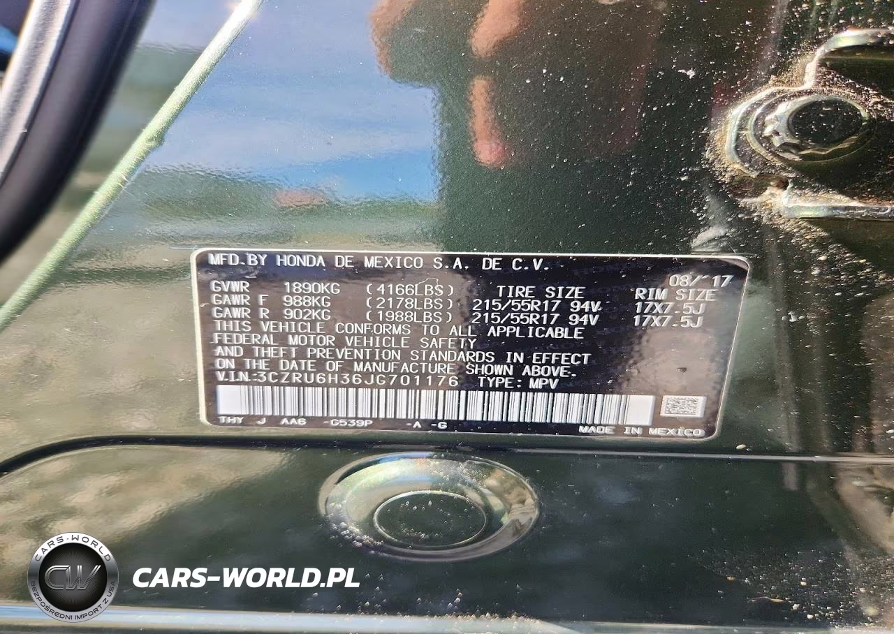 2018 Honda Hr-V Lx VIN:3CZRU6H36JG701176 - 13