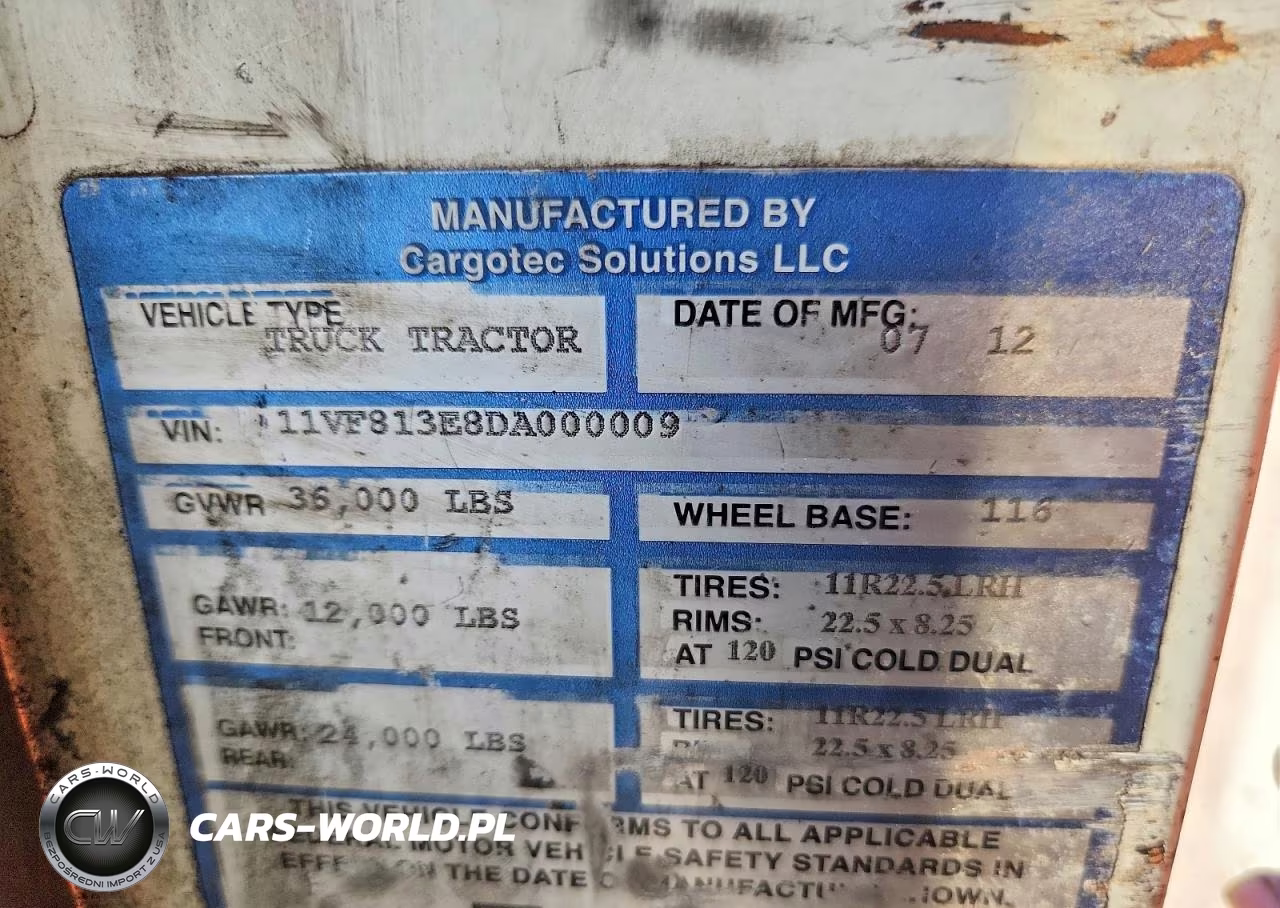 2013 Kalmar Ottawa Yard Truck VIN:11VF813E8DA000009 - 13
