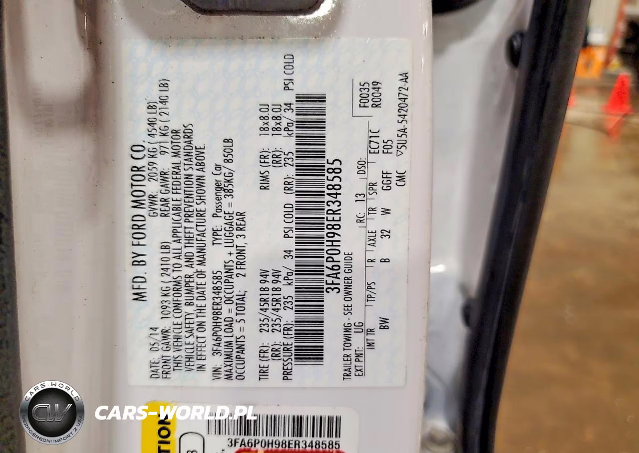 2014 Ford Fusion Se VIN:3FA6P0H98ER348585 - 12