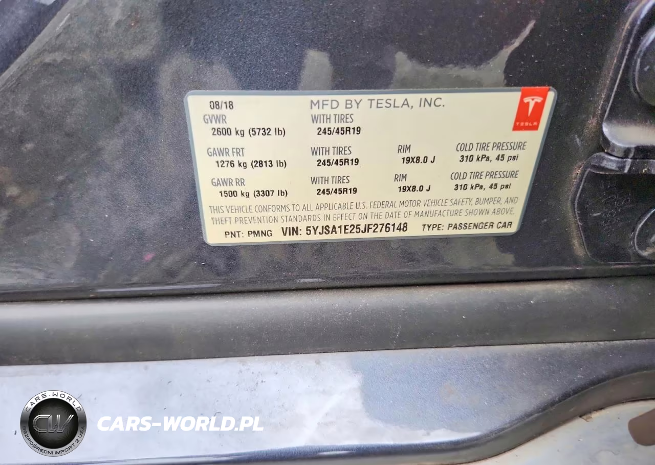 2018 Tesla Model S VIN:5YJSA1E25JF276148 - 12