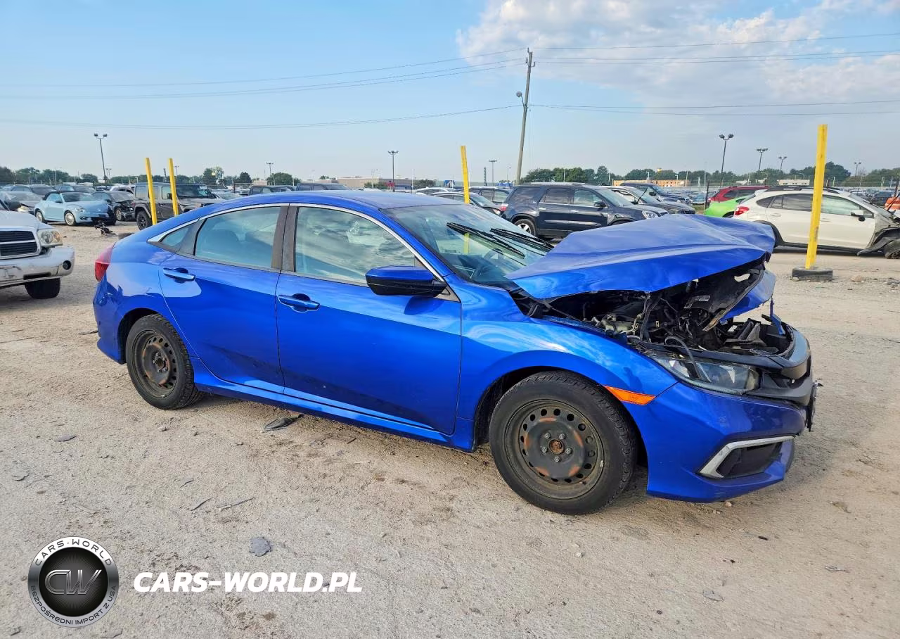 2019 Honda Civic Lx VIN:19XFC2F68KE034190 - 4
