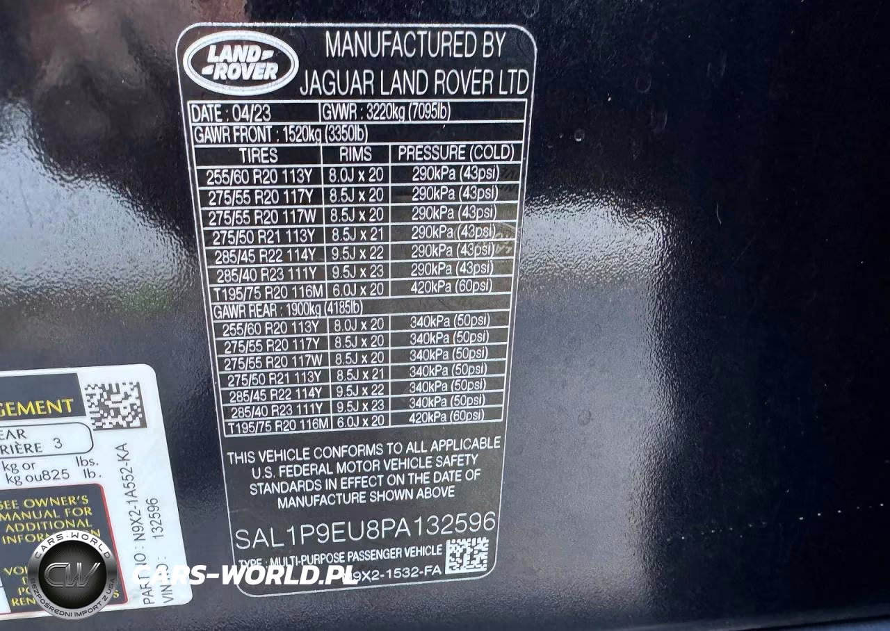 2023 Land Rover Range Rover Sport Se VIN:SAL1P9EU8PA132596 - 12