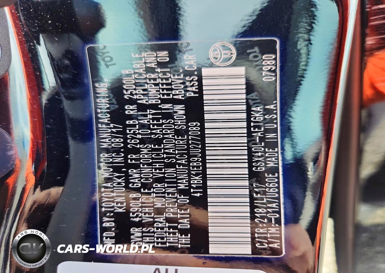 2018 Toyota Avalon Xle Plus VIN:4T1BK1EB9JU277089 - 12