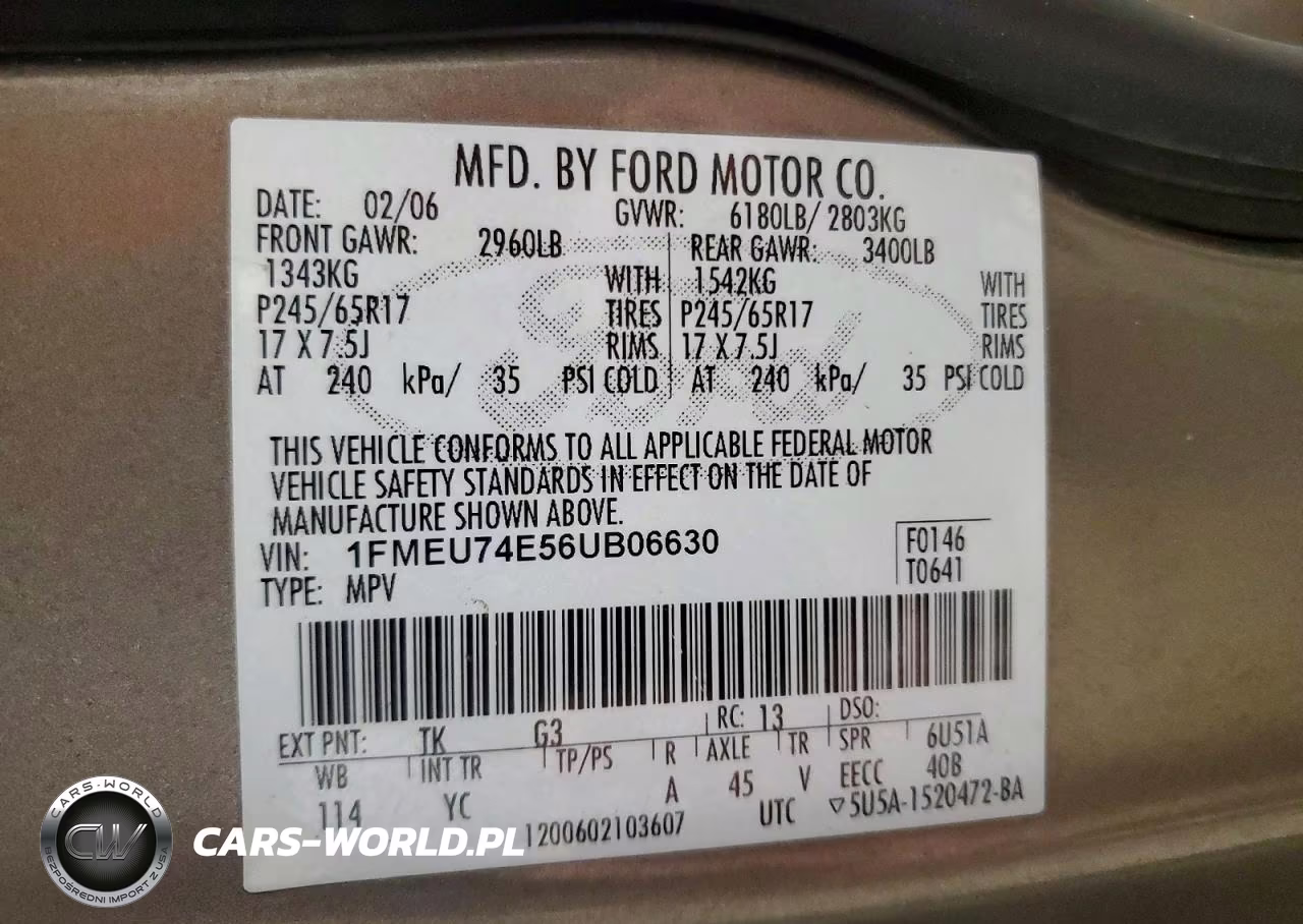 2006 Ford Explorer Eddie Bauer VIN:1FMEU74E56UB06630 - 14