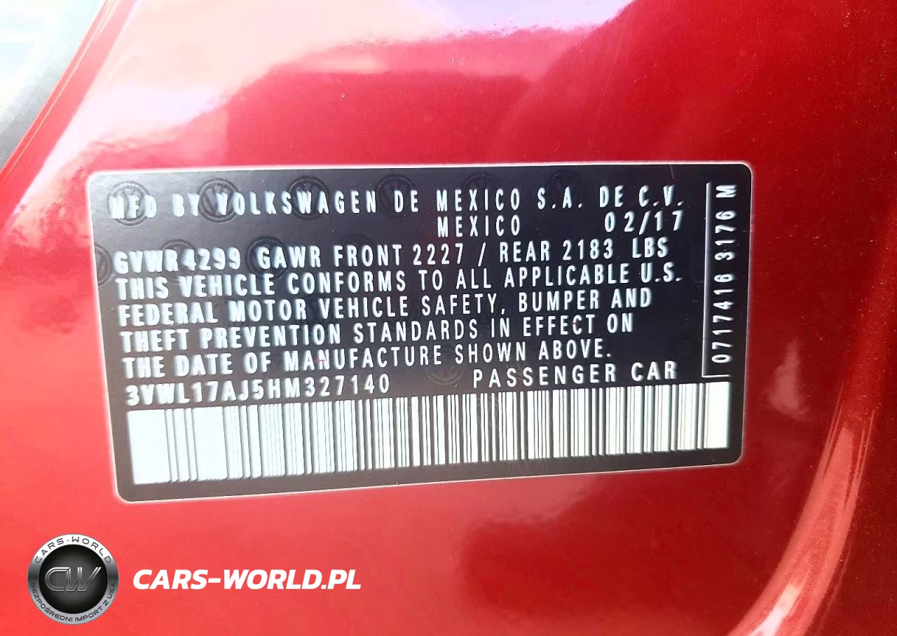 2017 Volkswagen Jetta Sel VIN:3VWL17AJ5HM327140 - 12