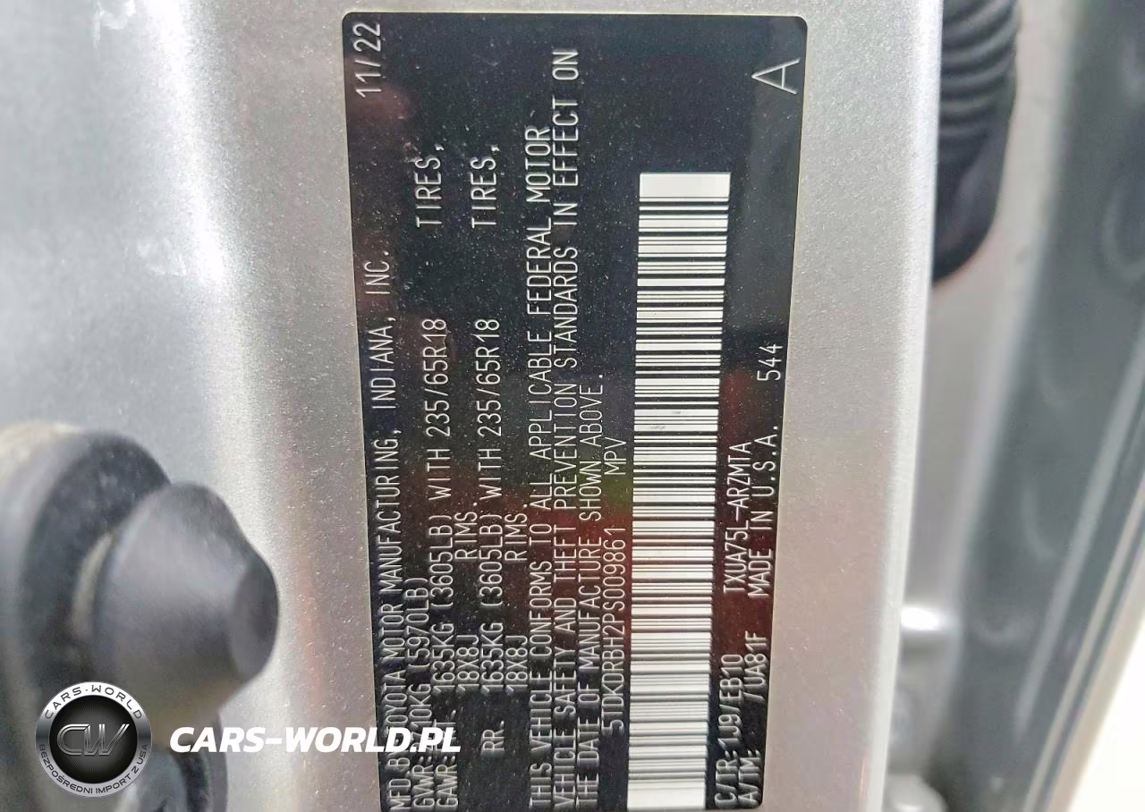 2023 Toyota Highlander Xle VIN:5TDKDRBH2PS009861 - 13