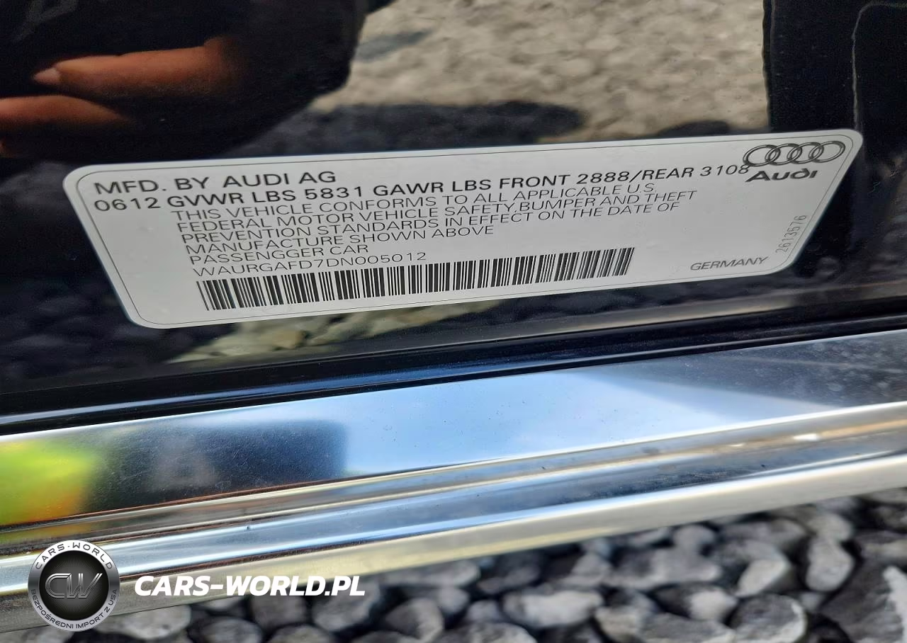 2013 Audi A8 L Quattro VIN:WAURGAFD7DN005012 - 12