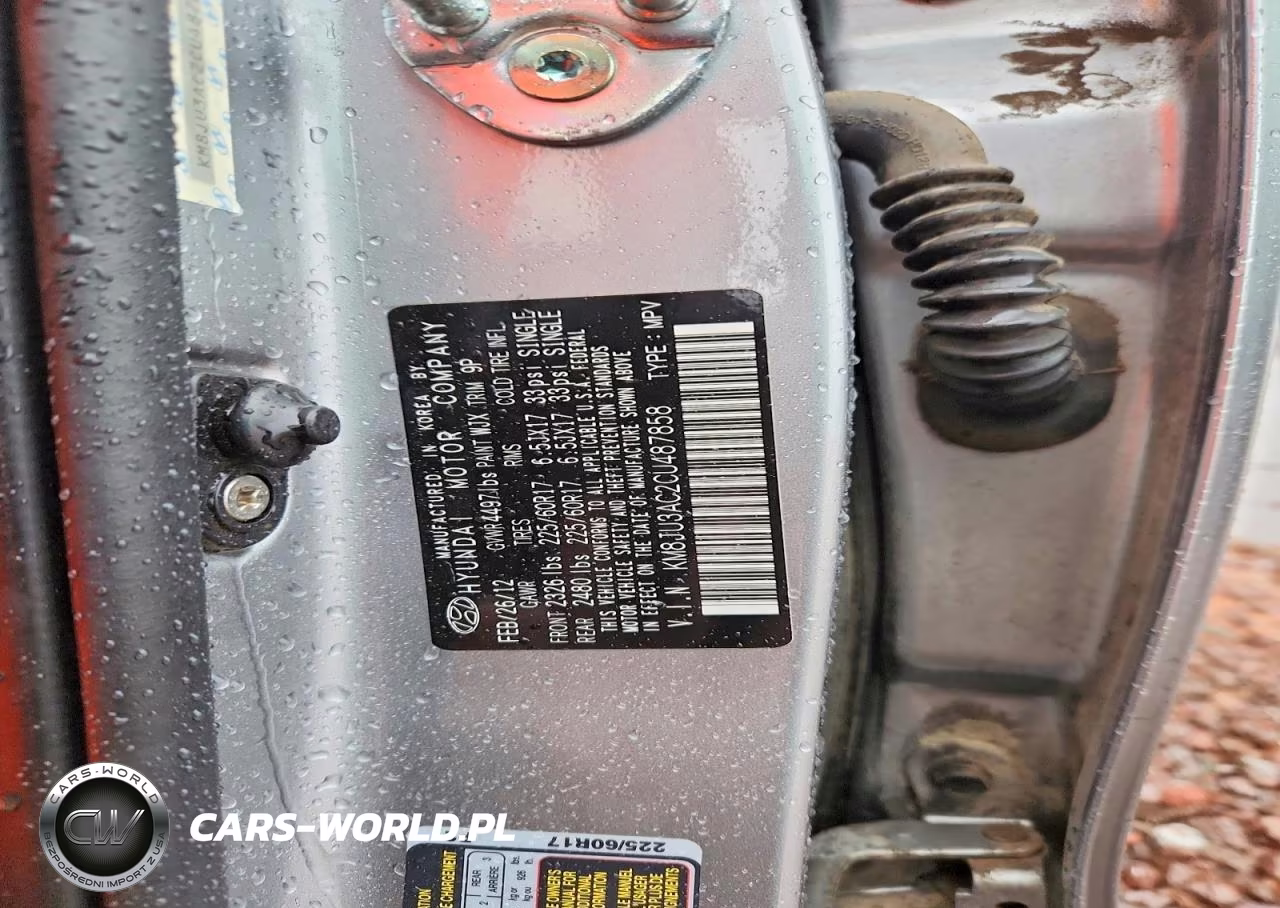2012 Hyundai Tucson Gls VIN:KM8JU3AC2CU487858 - 13