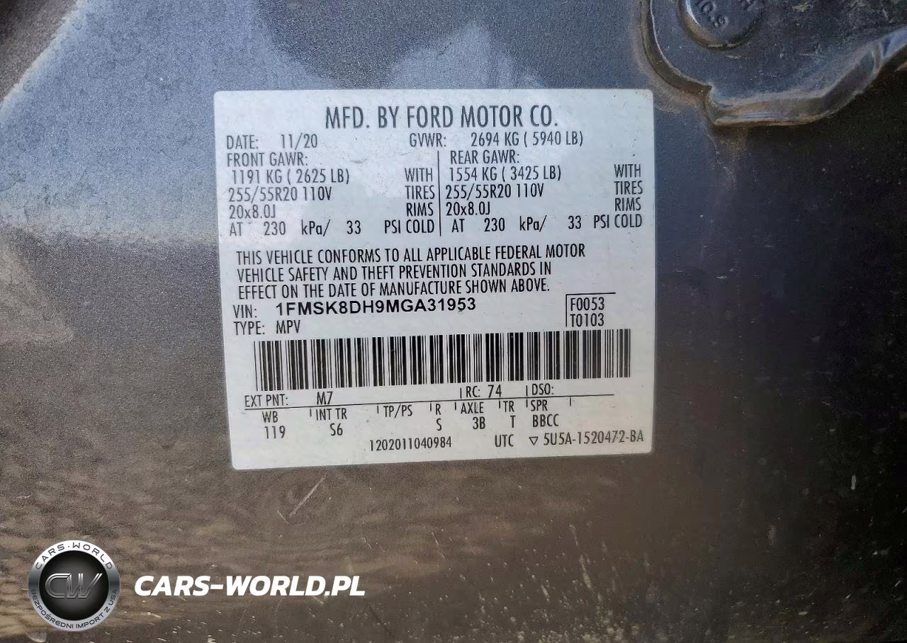 2021 Ford Explorer Xlt VIN:1FMSK8DH9MGA31953 - 13