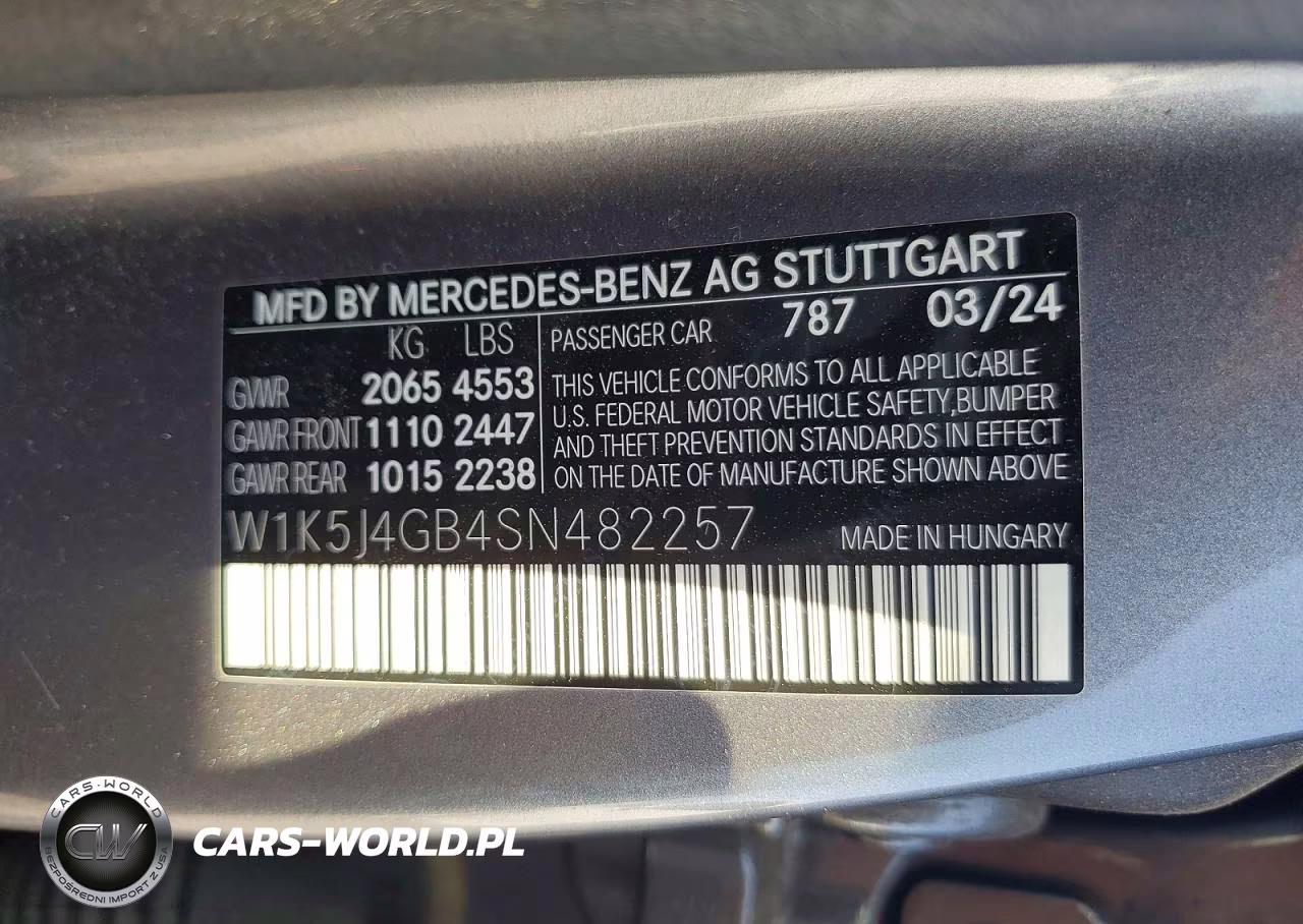 2025 Mercedes-Benz Cla 250 VIN:W1K5J4GB4SN482257 - 12