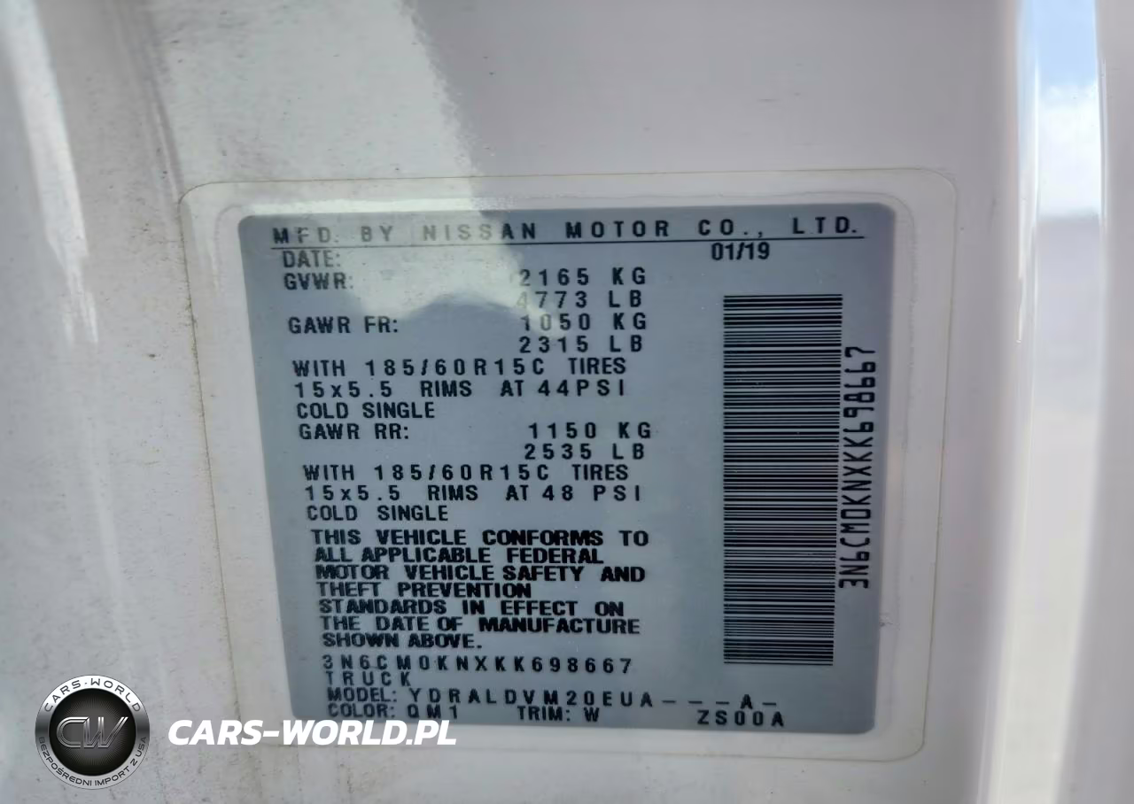 2019 Nissan Nv200 S VIN:3N6CM0KNXKK698667 - 12