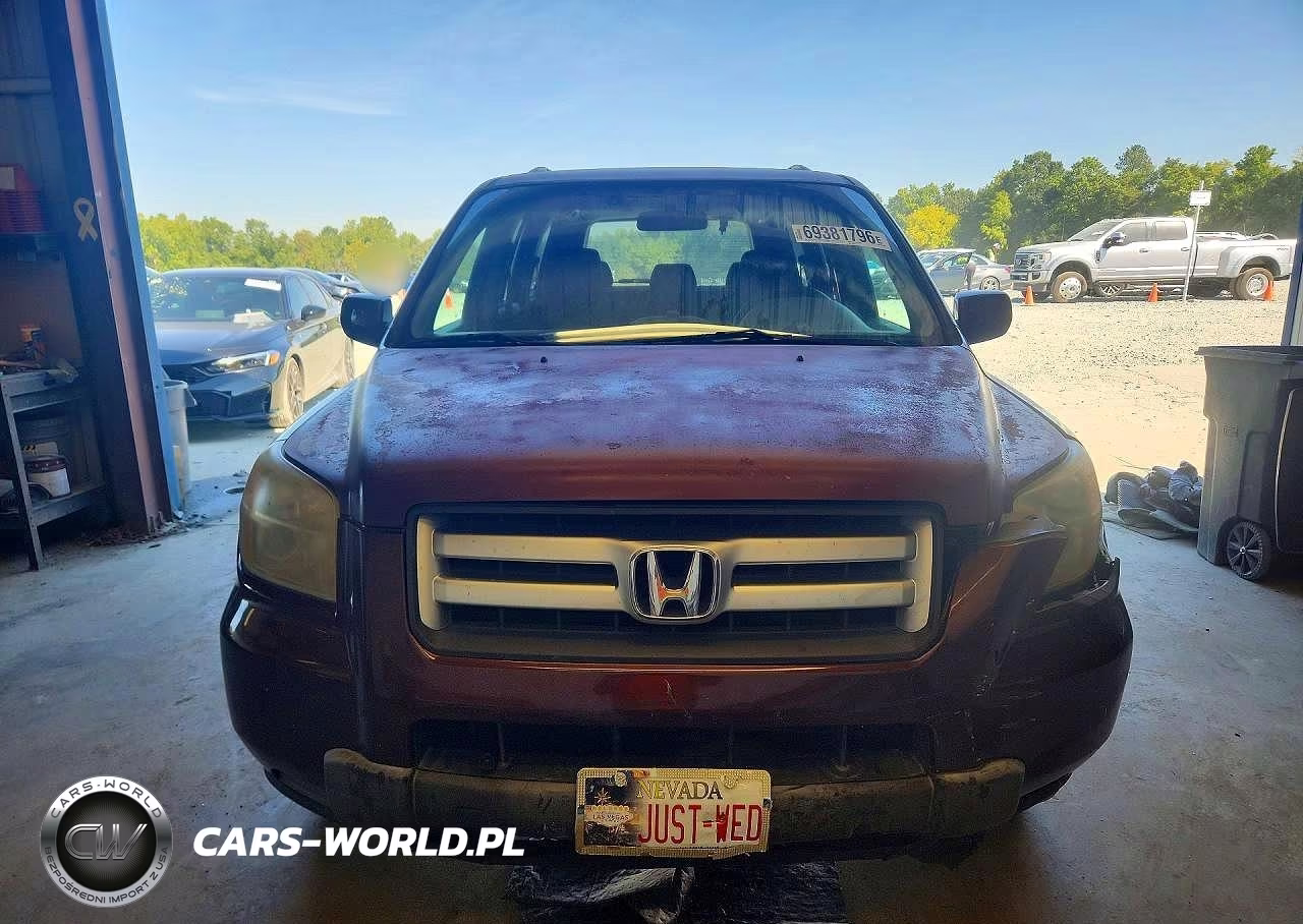 2008 Honda Pilot Vp VIN:5FNYF28298B026029 - 5
