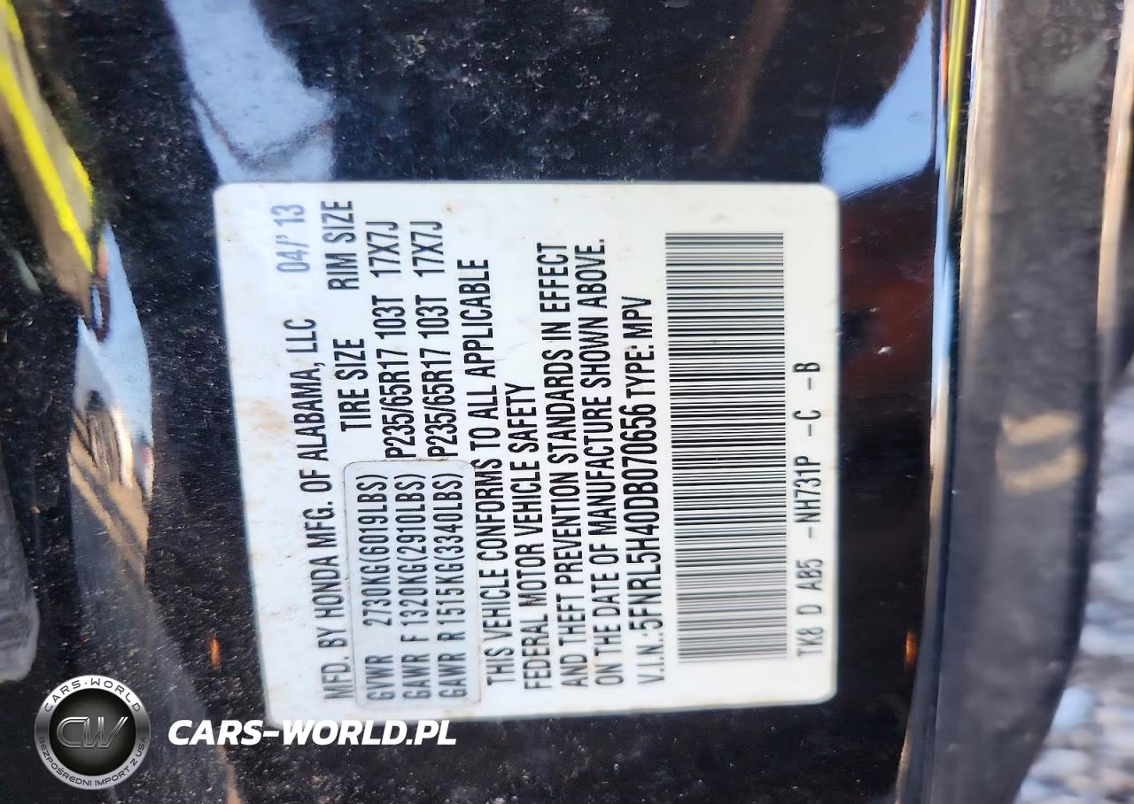 2013 Honda Odyssey Ex VIN:5FNRL5H40DB070656 - 13