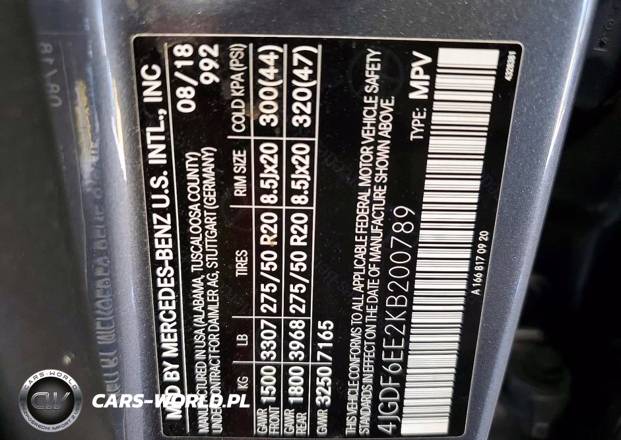 2019 Mercedes-Benz Gls 450 4Matic VIN:4JGDF6EE2KB200789 - 13