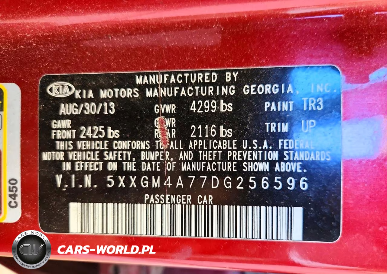 2013 Kia Optima Lx VIN:5XXGM4A77DG256596 - 12